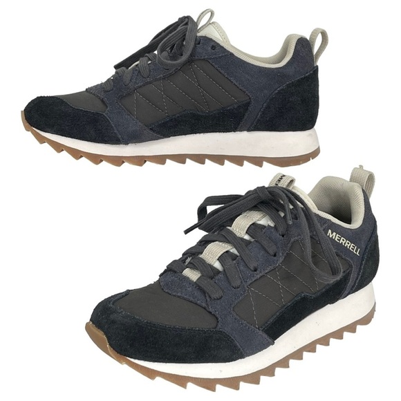 Merrell Alpine Dark Navy Leather Womens Sneakers Size 5M NWOB - Picture 6 of 10